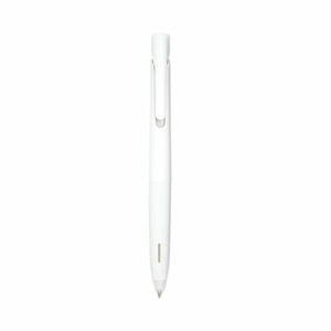 bLen Gel Pen, Retractable, Fine 0.7 mm, Black Ink, White Barrel, Dozen