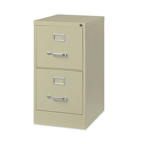 Two-Drawer Economy Vertical File, Letter-Size File Drawers, 15" x 22" x 28.37", Putty - Image 4