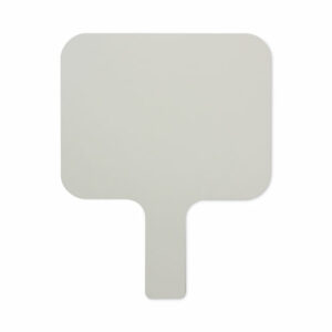Dry Erase Paddle, 9.75" x 8", White Surface, 12/Pack