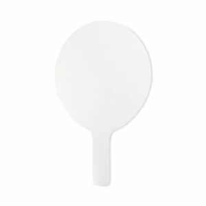 Dry Erase Paddle, 12" x 7", White Surface, 12/Pack