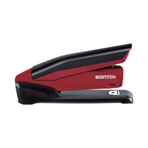 InPower One-Finger 3-in-1 Desktop Stapler, 20-Sheet Capacity, Red/Black - Image 6
