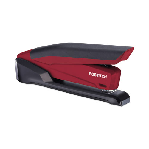 InPower One-Finger 3-in-1 Desktop Stapler, 20-Sheet Capacity, Red/Black - Image 2