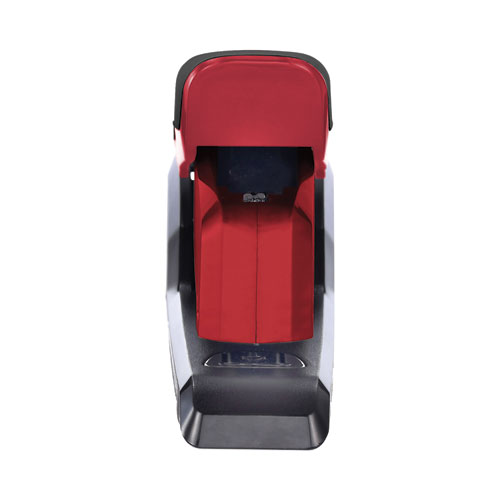 InPower One-Finger 3-in-1 Desktop Stapler, 20-Sheet Capacity, Red/Black - Image 3