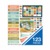 Calendar Bulletin Board Sets, 123-Piece Set, Let's Explore, 23" x 13", Multicolor - Image 5