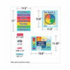 Calendar Bulletin Board Sets, 134-Piece Set, One World, 23" x 17", Multicolor - Image 3