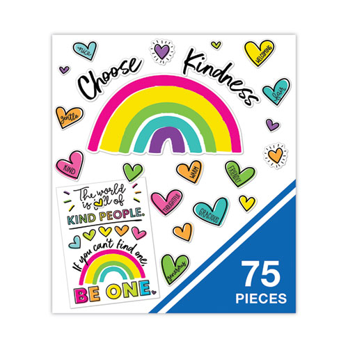 Motivational Bulletin Board Sets, 75-Piece Set, Kind Vibes, 30" x 16", Multicolor - Image 4