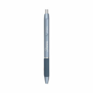 S-Gel Fashion Barrel Gel Pen, Retractable, Medium 0.7 mm, Black Ink, Frost Blue Barrel, 4/Pack