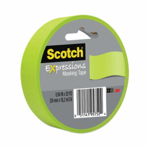 Expressions Masking Tape, 3" Core, 0.94" x 20 yds, Lemon Lime
