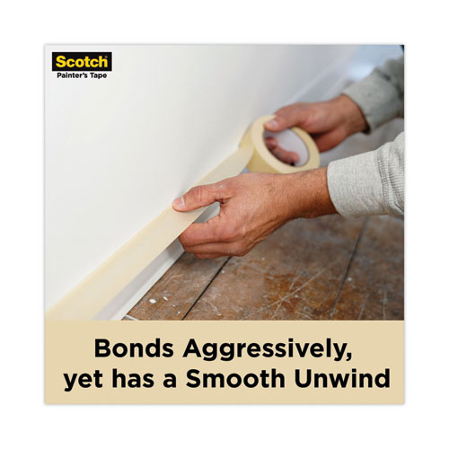 Commercial-Grade Masking Tape for Production Painting, 3" Core, 0.94" x 60 yds, Natural - Image 6