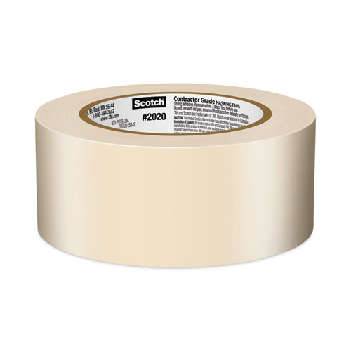 Commercial-Grade Masking Tape for Production Painting, 3" Core, 1.88" x 60 yds, Natural - Image 3