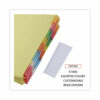 Deluxe Extended Insertable Tab Indexes, 8-Tab, 11 x 8.5, Buff, Assorted Tabs, 24 Sets - Image 3