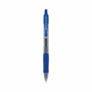 G2 Premium Gel Pen, Retractable, Bold 1 mm, Blue Ink, Smoke/Blue Barrel, Dozen