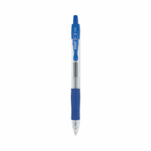 G2 Premium Gel Pen, Retractable, Extra-Fine 0.5 mm, Blue Ink, Smoke/Blue Barrel, Dozen