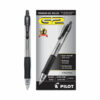 G2 Premium Gel Pen Convenience Pack, Retractable, Extra-Fine 0.38 mm, Black Ink, Smoke/Black Barrel, Dozen - Image 3
