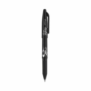 FriXion Ball Erasable Gel Pen, Stick, Fine 0.7 mm, Black Ink, Black Barrel