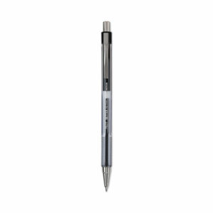 Better Ballpoint Pen, Retractable, Medium 1 mm, Black Ink, Smoke Barrel, Dozen