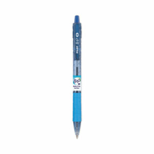 B2P Bottle-2-Pen Recycled Ballpoint Pen, Retractable, Medium 1 mm, Blue Ink, Translucent Blue Barrel, Dozen