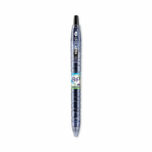 B2P Bottle-2-Pen Recycled Gel Pen, Retractable, Fine 0.7 mm, Black Ink, Translucent Blue Barrel