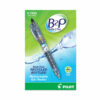 B2P Bottle-2-Pen Recycled Gel Pen, Retractable, Fine 0.7 mm, Black Ink, Translucent Blue Barrel - Image 2