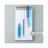 B2P Bottle-2-Pen Recycled Ballpoint Pen, Retractable, Fine 0.7 mm, Blue Ink, Translucent Blue Barrel, Dozen - Image 4