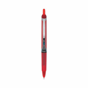 Precise V7RT Rollerball Pen, Retractable, Fine 0.7 mm, Red Ink, Red Barrel
