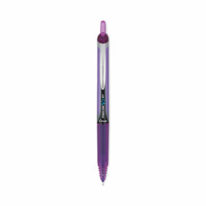 Precise V7RT Rollerball Pen, Retractable, Fine 0.7 mm, Purple Ink, Purple Barrel