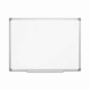 Earth Silver Easy Clean Magnetic Dry Erase Boards, 48" x 36", White Surface, Satin Aluminum Frame