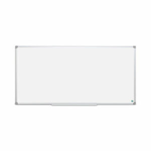 Earth Silver Easy Clean Magnetic Dry Erase Boards, 96" x 48", White Surface, Satin Aluminum Frame