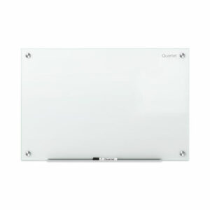 Infinity Magnetic Glass Marker Board, 36" x 24", White Surface