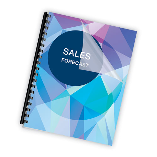 Plastic Comb Bindings for 11 x 8.5 Documents, 19 Rings, 0.75" (150-Sheet) Capacity, Black, 25/Pack - Image 3