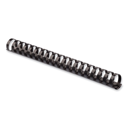 Plastic Comb Bindings for 11 x 8.5 Documents, 19 Rings, 0.75" (150-Sheet) Capacity, Black, 25/Pack - Image 2