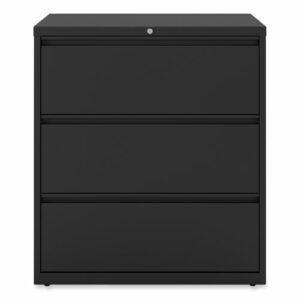 Lateral File, 3 Legal/Letter/A4/A5-Size File Drawers, Black, 36" x 18.63" x 40.25"