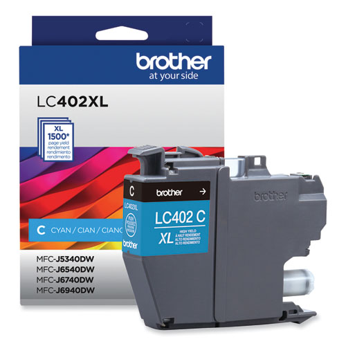 LC402XLCS High-Yield Ink, 1,500 Page-Yield, Cyan - Image 2