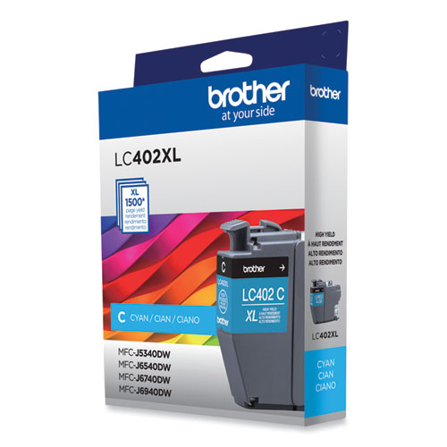 LC402XLCS High-Yield Ink, 1,500 Page-Yield, Cyan - Image 4