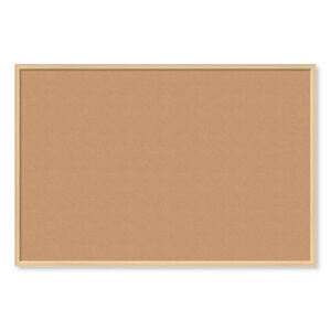 Cork Bulletin Board, 72" x 48" (Actual Size: 70" x 47"), Tan Surface, Birch Finished Wood Frame