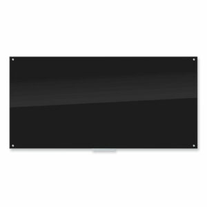 Black Glass Dry Erase Board, 96" X 48" (Actual Size: 95" x 47"), Black Surface