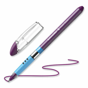 Slider Basic Ballpoint Pen, Stick, Extra-Bold 1.4 mm, Violet Ink, Violet Barrel, 10/Box