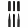 Catalina Soft Touch Porous Point Pen, Stick, Fine 0.7 mm, Black Ink, Black Barrel, Dozen - Image 3