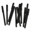 Catalina Soft Touch Porous Point Pen, Stick, Fine 0.7 mm, Black Ink, Black Barrel, Dozen - Image 4