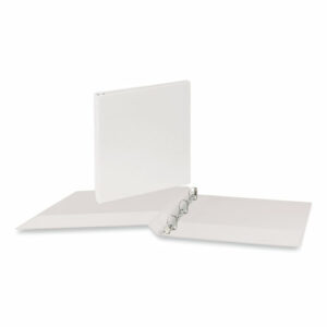 Slant D-Ring View Binder, 3 Rings, 0.5" Capacity, 11 x 8.5, White