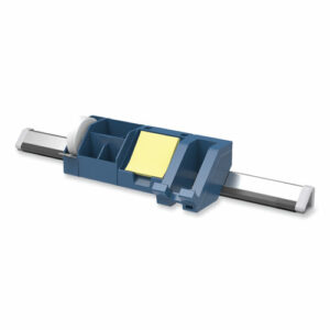 Konnect Desk Organizer and Cable Management Five-Piece Kit, Plastic, Blue