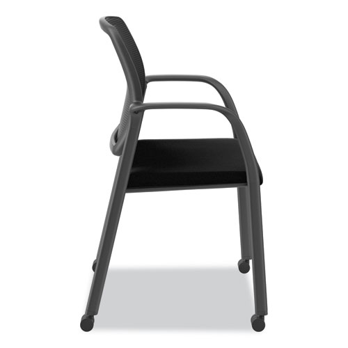 Nucleus Series Recharge Guest Chair, Supports Up to 300 lb, 17.62" Seat Height, Black Seat/Back, Black Base - Image 2