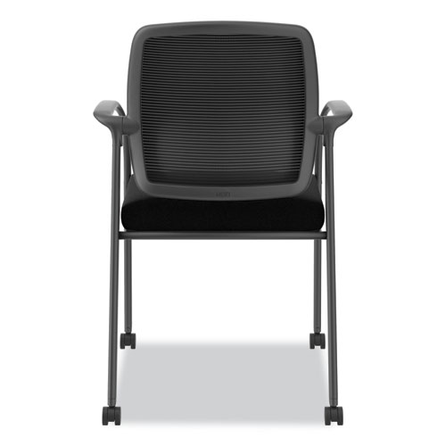 Nucleus Series Recharge Guest Chair, Supports Up to 300 lb, 17.62" Seat Height, Black Seat/Back, Black Base - Image 5