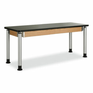 Adjustable-Height Table, Rectangular, 72w x 24d x 42h, Black