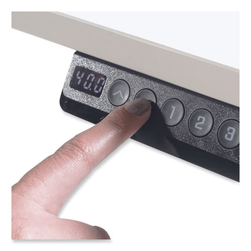 Electric Height Adjustable Standing Desk, 36 x 23.6 x 38.7 to 48.4, White - Image 3