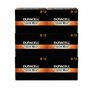 CopperTop Alkaline D Batteries, 72/Carton