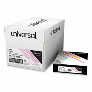 Deluxe Colored Paper, 20 lb Bond Weight, 8.5 x 11, Pink, 500 Sheets/Ream, 10 Reams/Carton