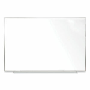 Non-Magnetic Whiteboard with Aluminum Frame, 48.63" x 48.47", White Surface, Satin Aluminum Frame