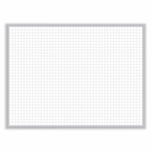 Non-Magnetic Whiteboard with Aluminum Frame, 120.63" x 48.63", White Surface, Satin Aluminum Frame