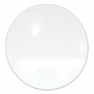 Coda Low Profile Circular Magnetic Glassboard, 36" x 36", White Surface
